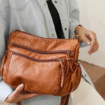 Bolso Bandolera Vintage Camello 1