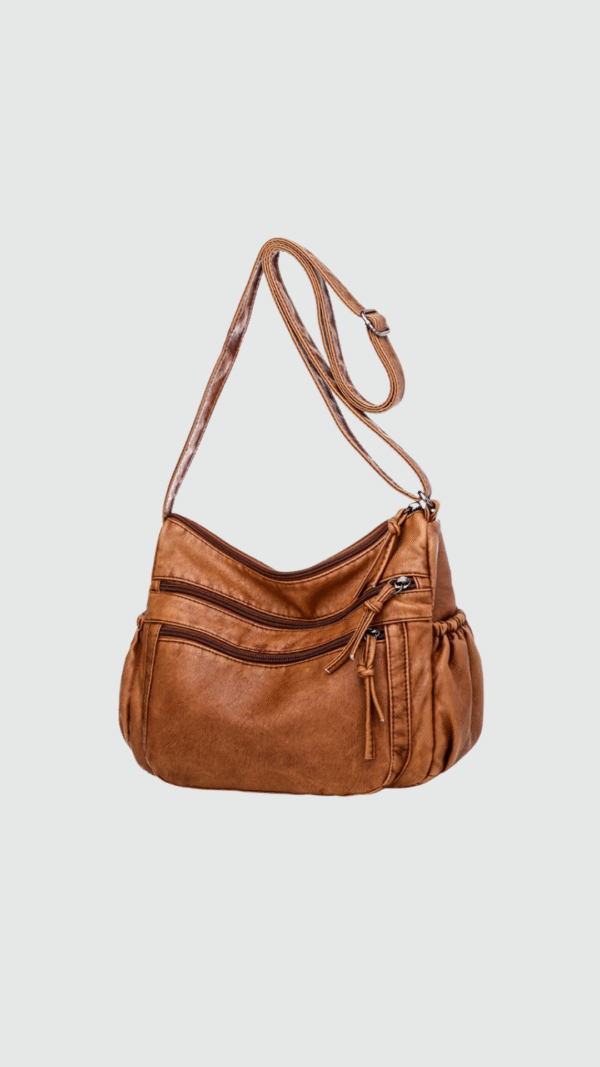 Bolso Bandolera Vintage Camello 5