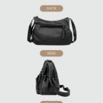 Bolso Bandolera Vintage Negro 4