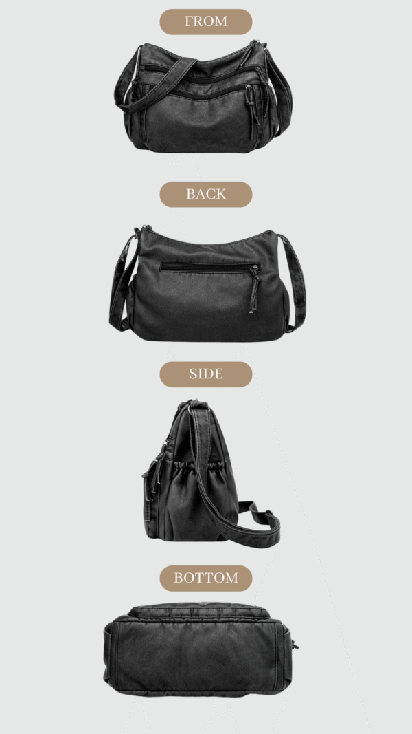 Bolso Bandolera Vintage Negro 4