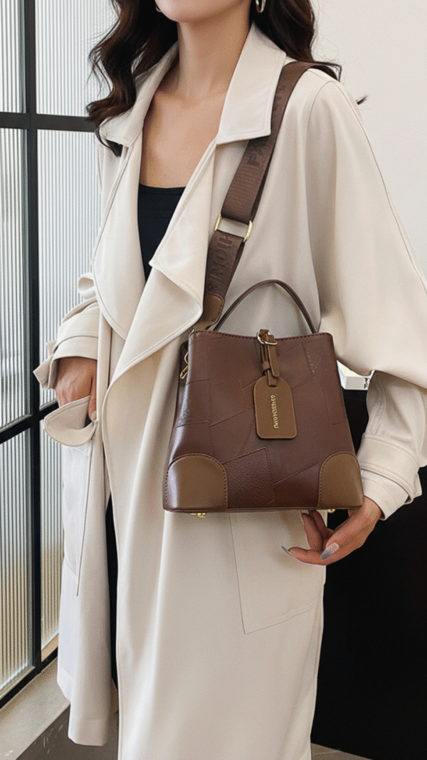 Cartera Casual Tote de Cuero 1